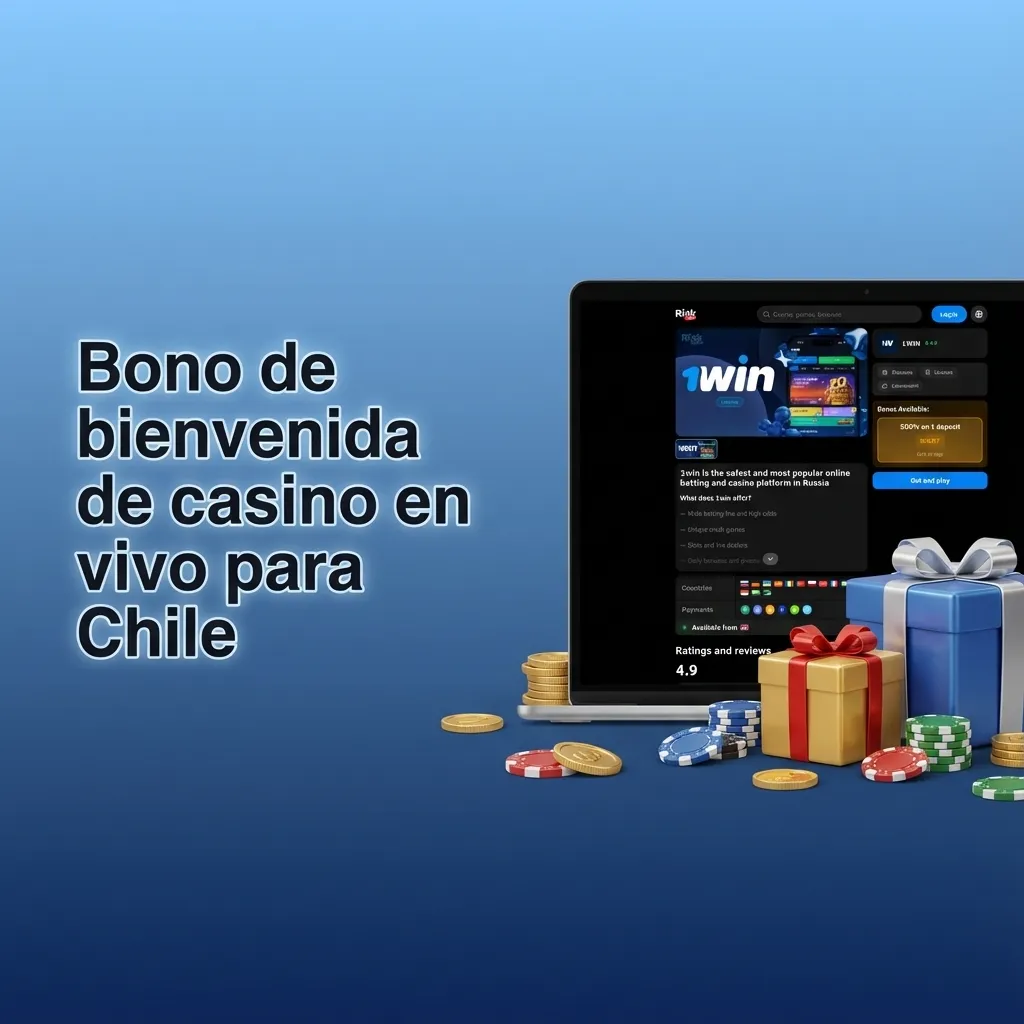 Banner de bono casino en vivo Chile: hasta 500% en bonos y giros gratis en cuatro depósitos, total 1.920.000 CLP
