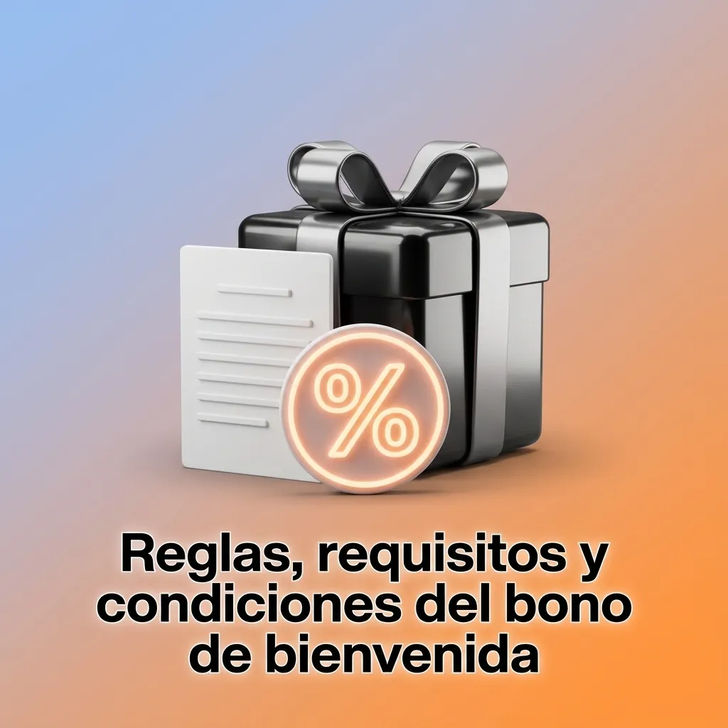 Infografía en español que resume reglas, requisitos y condiciones del bono de bienvenida de 1win para nuevos jugadores.