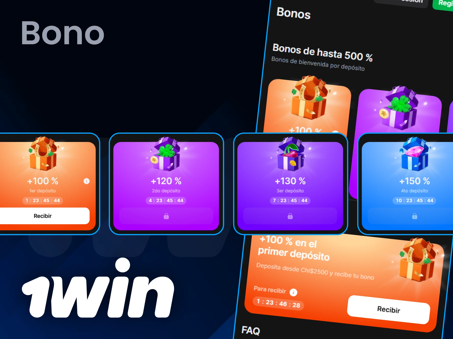 Realiza depósitos en 1Win para recibir grandes bonos.