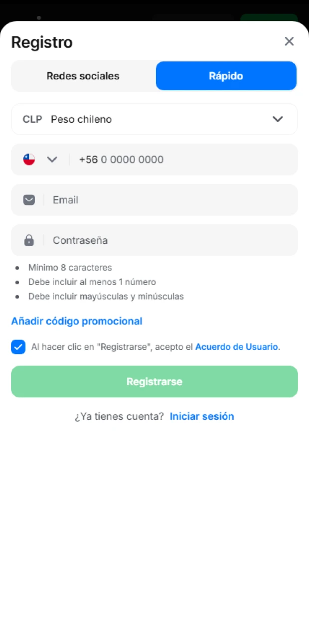 Regístrate en 1Win para jugar a Aviator.