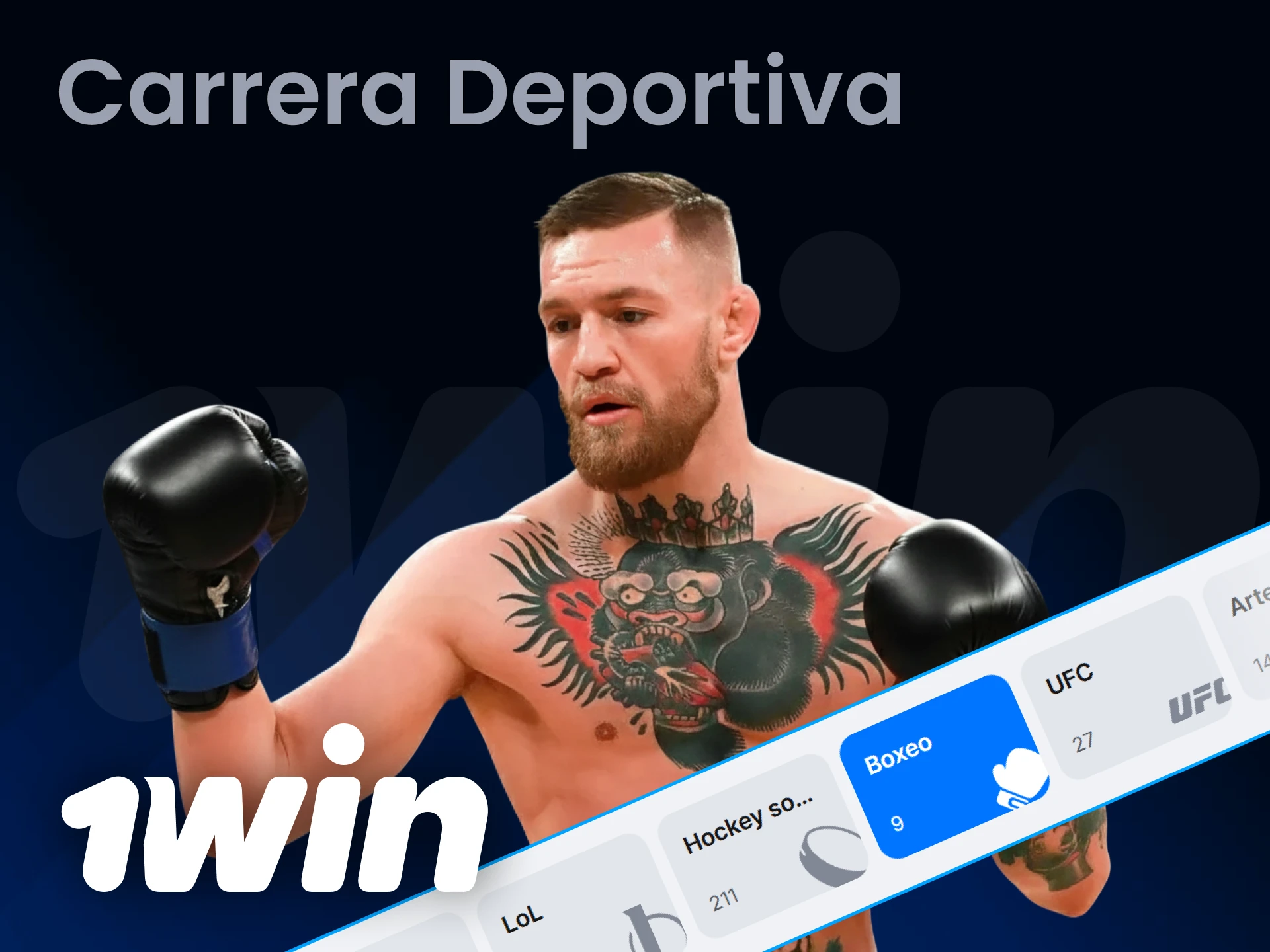 Observa la trayectoria de Conor McGregor disponible en 1win.