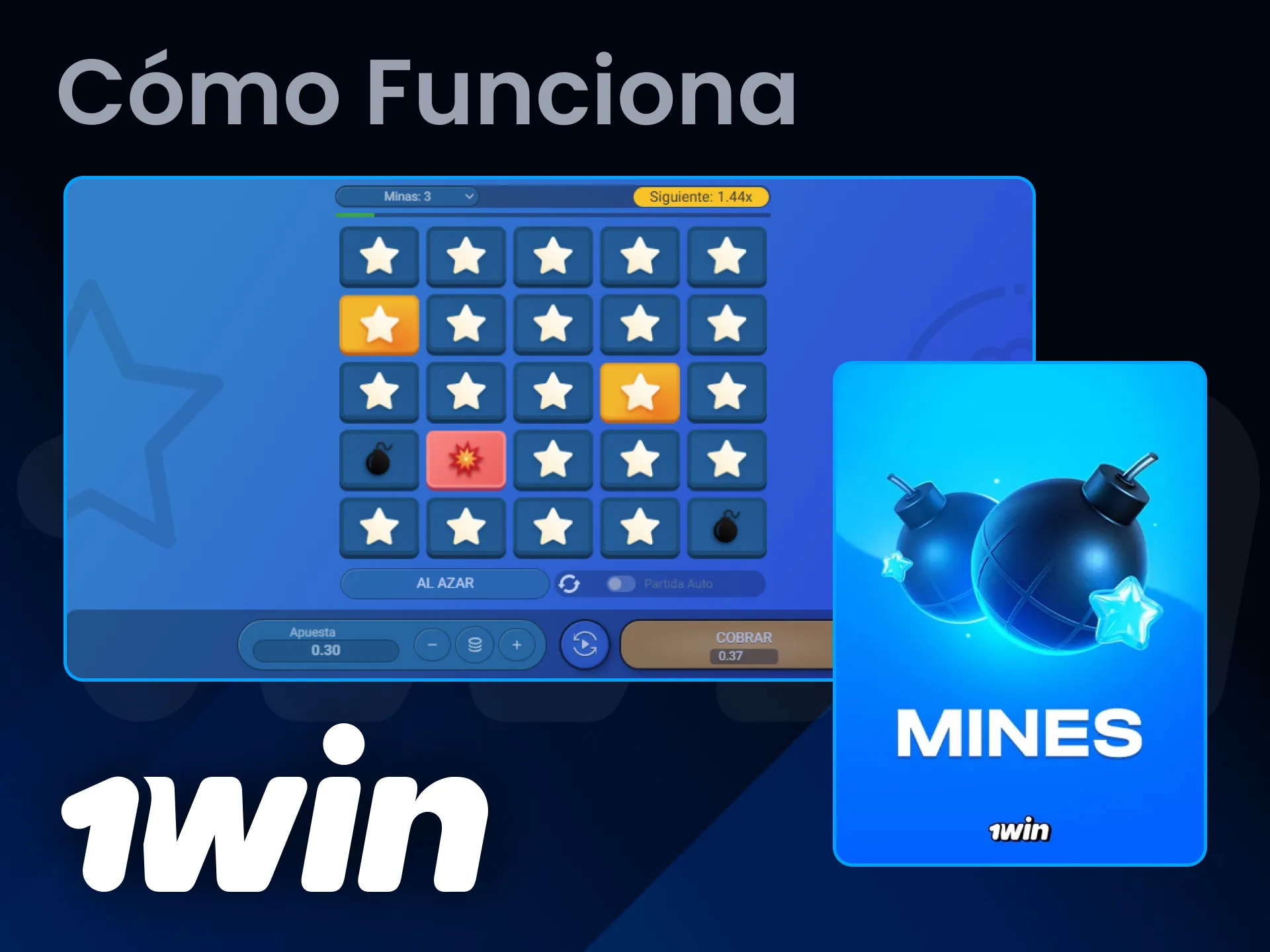 Descubre cómo funciona el juego Mines en la plataforma 1win Chile.